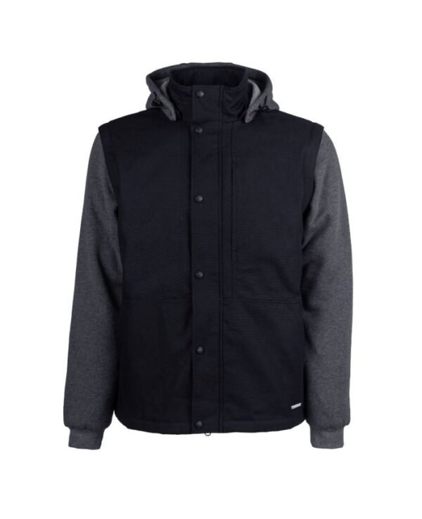 2 in 1 canva vest with amovible hood and sleeves