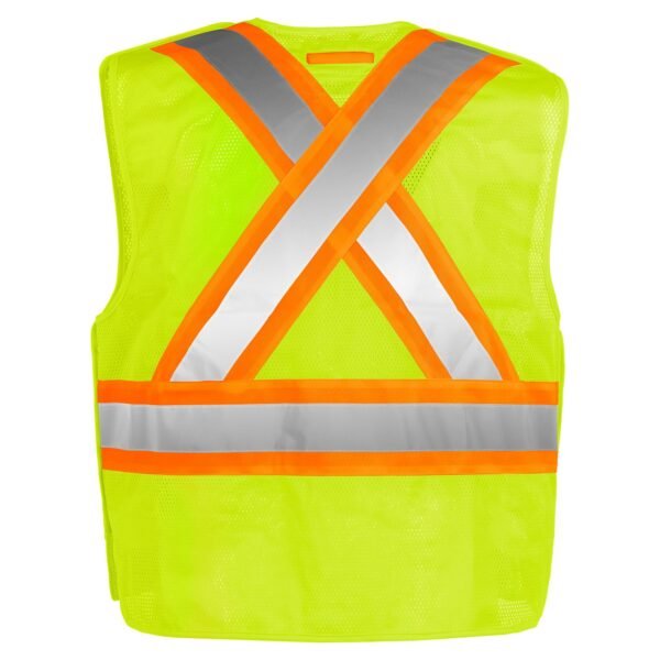 Hi-Vis 5 Point Tear Away Mesh Vest - Image 7