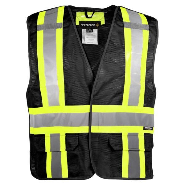 Hi-Vis 5 Point Tear Away Mesh Vest - Image 3