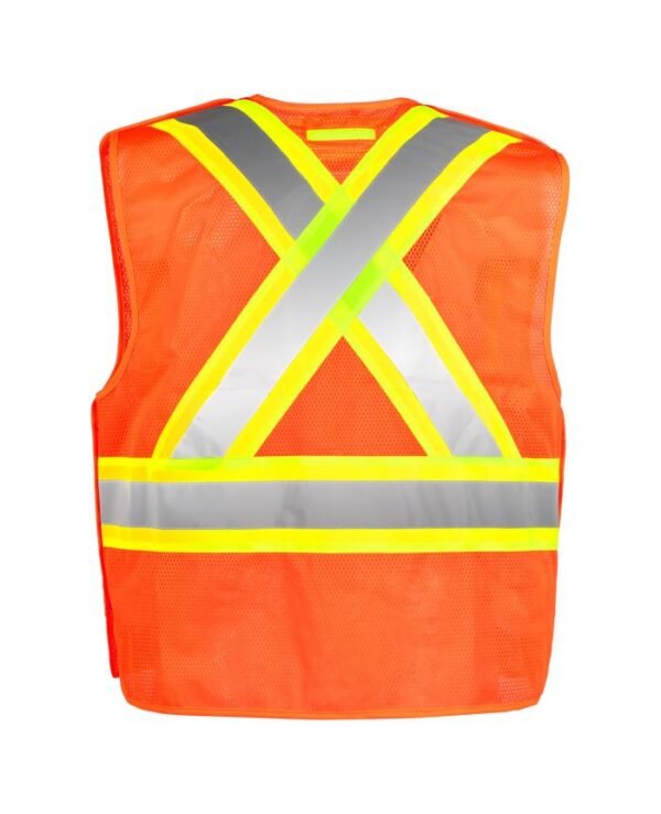 Hi-Vis 5 Point Tear Away Mesh Vest - Image 5